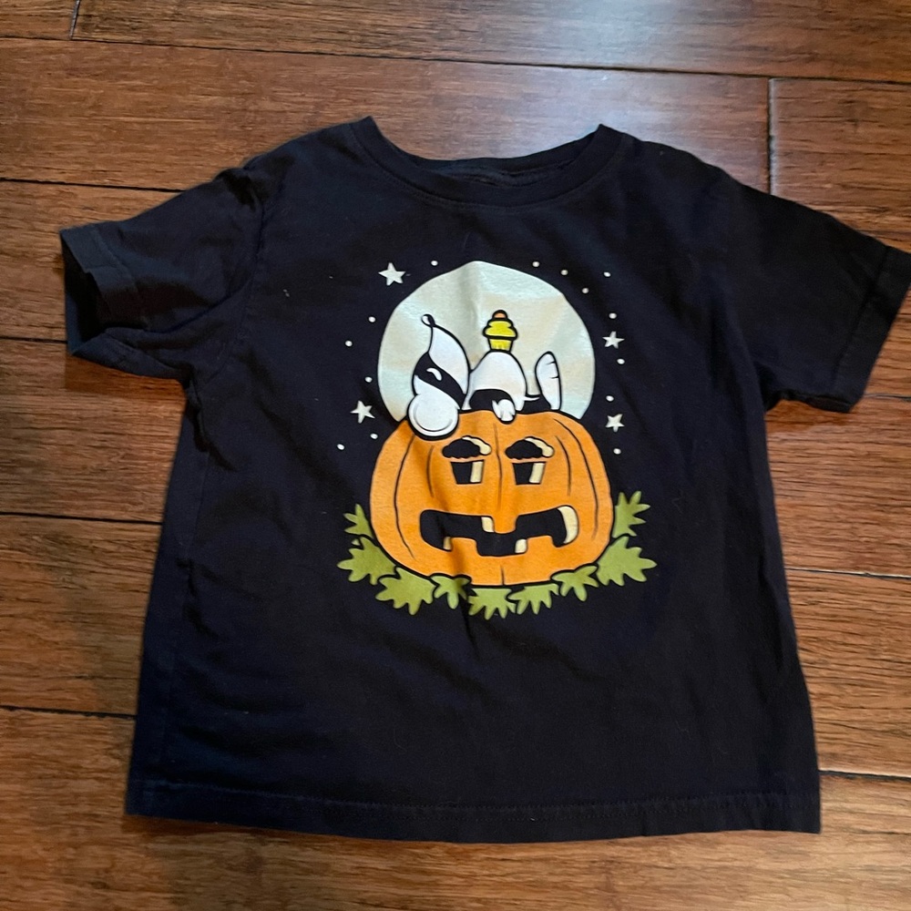 Johnny Cupcakes 3T Black Halloween T-Shirt with Pumpkin Design